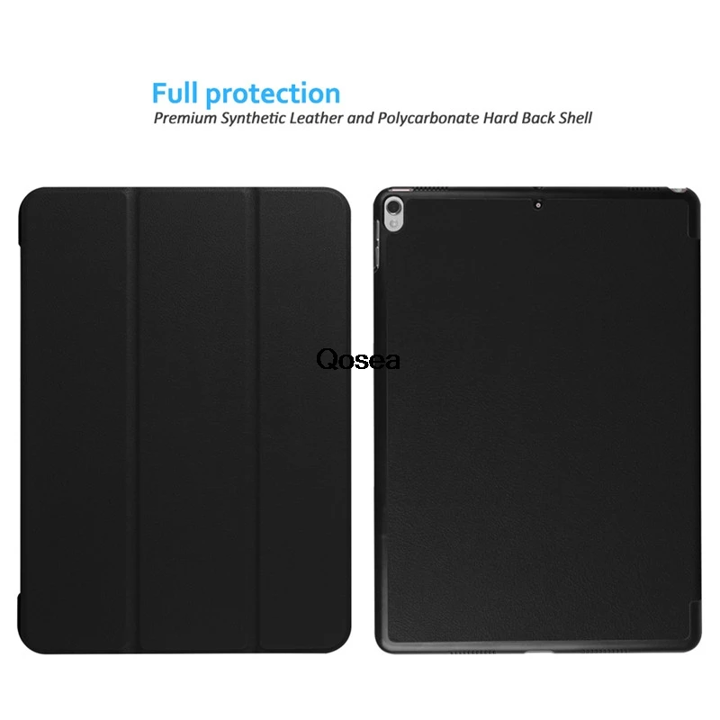 Qosea 2017 New For Apple i Pad Pro 10.5 inch Luxury PU Leather Smart Stand Case 10.5&quotTablet PC Cover |