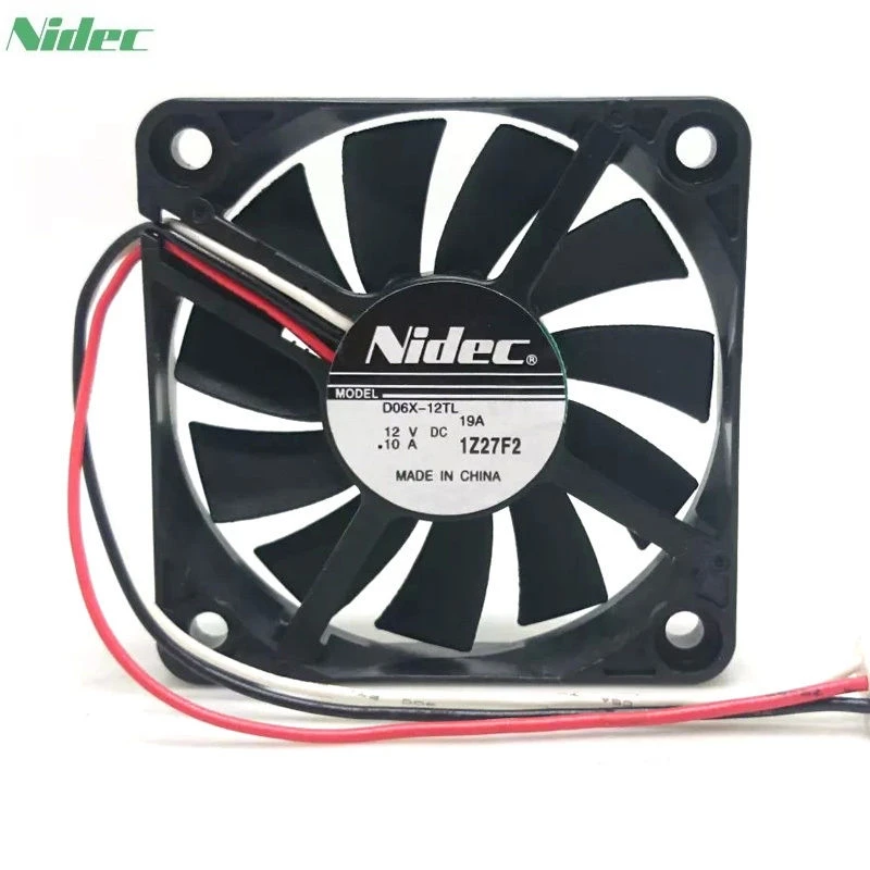 Для Nidec D06X 12TL 6010 12V 0.10A2 шариковый охлаждающий вентилятор с 3 Проводами шпильки|cooling