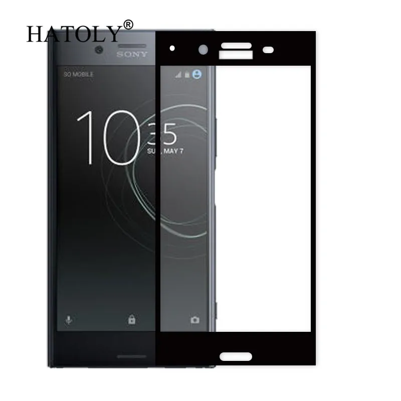 Полное покрытие экрана Защитное стекло для Sony Xperia XZ закаленное F8332 стеклянная