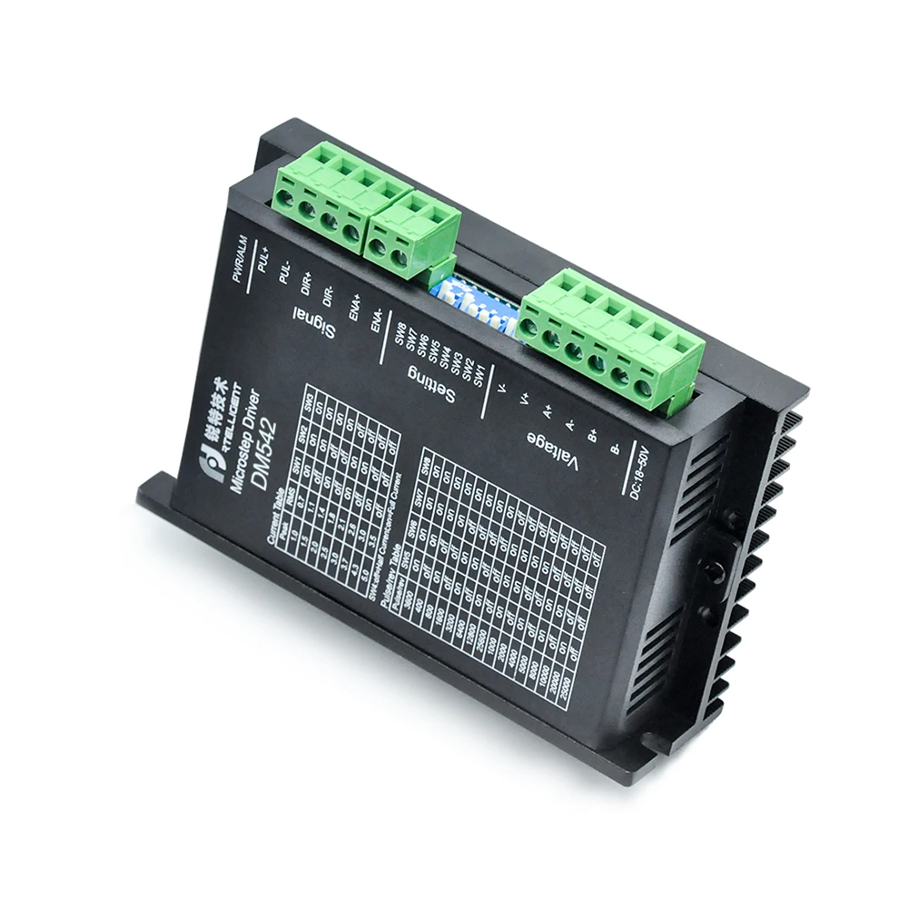 Rtelligent Nema 23 1.3N.M 2.8A шаговый двигатель 57CM18 с Nema 23 шаговый двигатель драйвер 24-48 В DC DM542 ЧПУ комплект рука робота Mechine