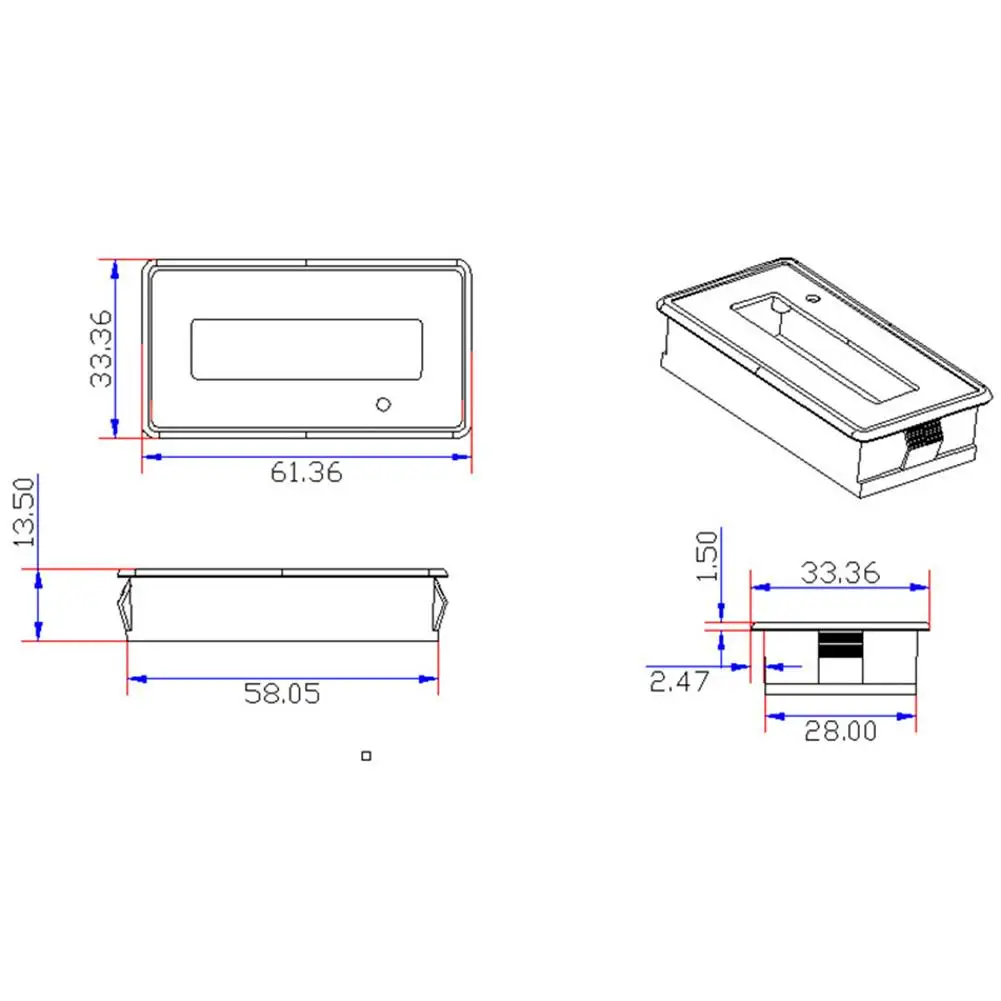 JS C31H 12V 24V 36V 48V ЖК дисплей свинцово кислотная литиевых Батарея Ёмкость индикатор
