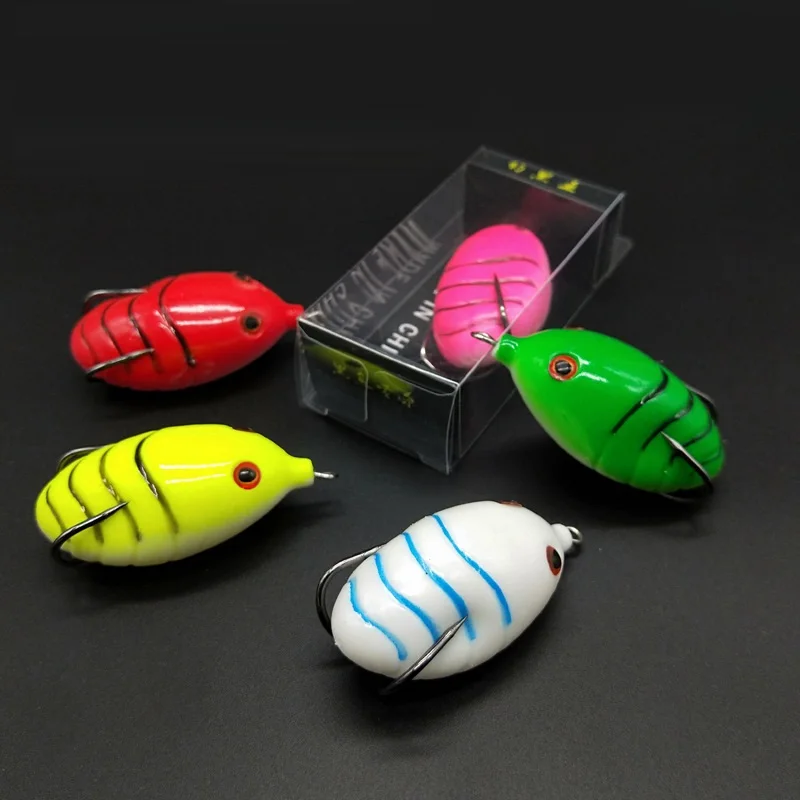 5 см 12g лягушка приманки рыболовные искусственные Topwater блесны Воблеры снасти Pesca