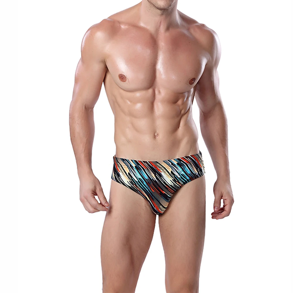 Мужские сексуальные летние пляжные шорты с низкой талией купальные трусы