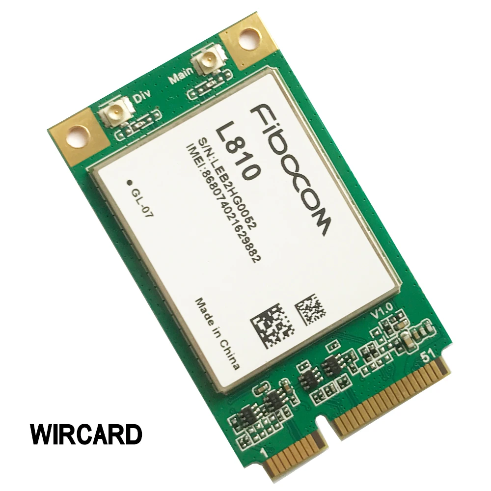 L810 модуль 4G LTE с процессором PCI E mini поддержкой wi fi и |3G модемы| |