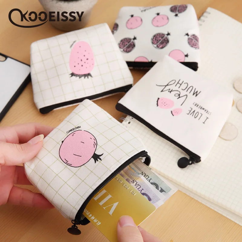 Ins стильная холщовая карманная сумка для хранения денег складная дорожная