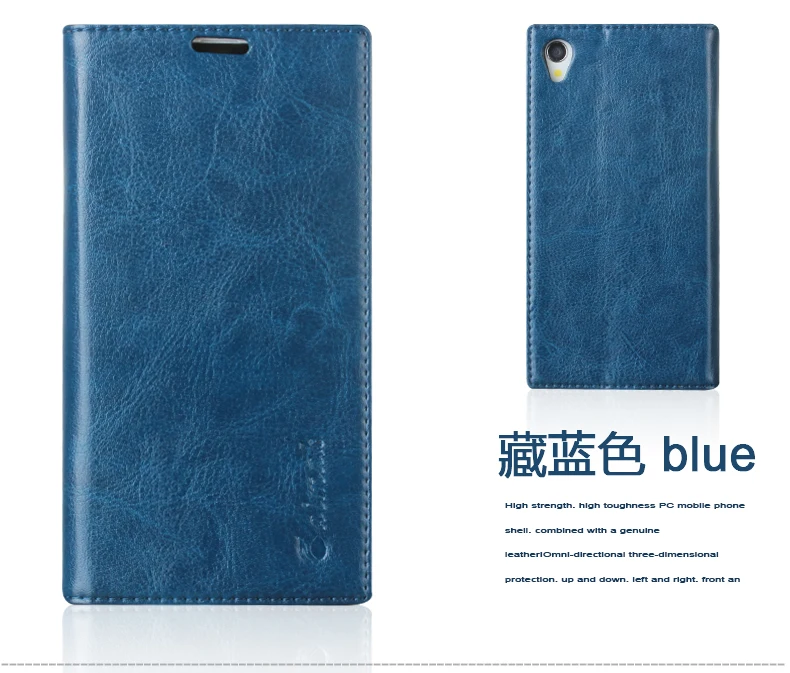 Чехол книжка для Sony Xperia Z2 L50W D6503 D6502 D650 C770x из натуральной кожи|case for sony xperia|case sonycase |