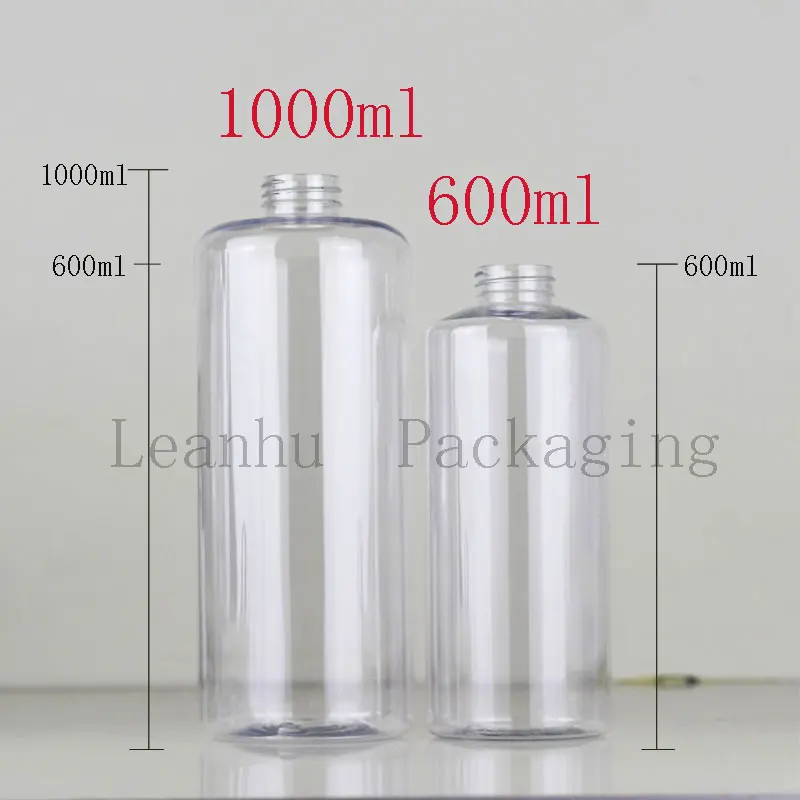 Круглая ПЭТ пластиковая Косметическая упаковочная бутылка с пластиковой