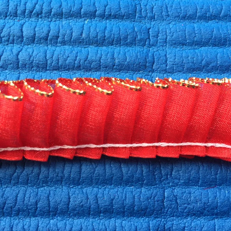 ZHU RU 10 цветов Ширина 20 мм кружевное украшение в клетку золотистый тюль шифоновый