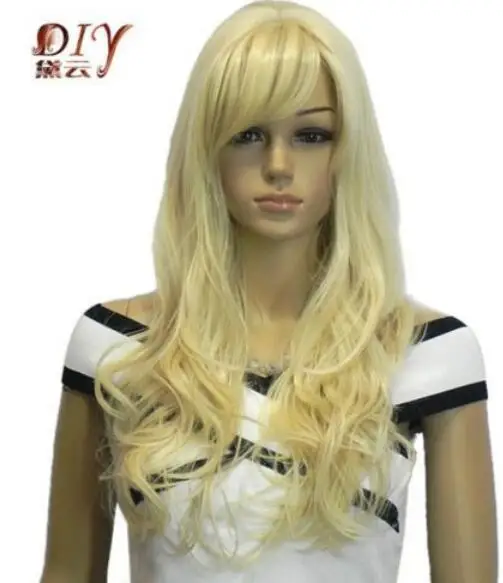 Suyushun11017 + Повседневной Жизни Платье Длинный Парик Женщин Светло-Русый