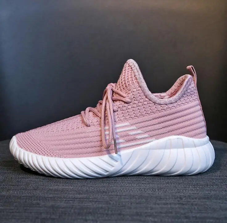 Новые кроссовки для женщин дышащие бега уличная плетеная обувь прогулочная