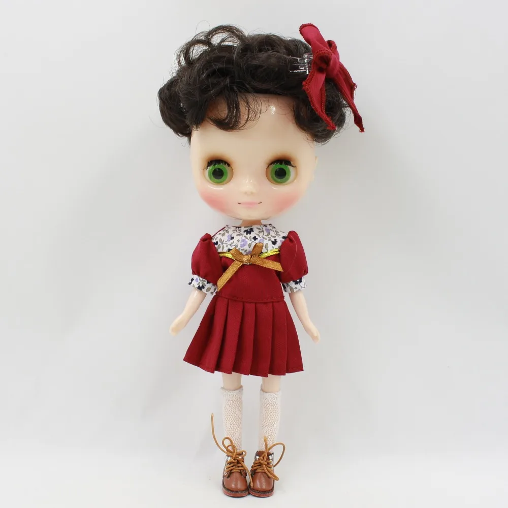 Forturn days only for middie doll 1/8 красный и темно-синий наряд Одежда платье прекрасный головной убор Подарочная игрушка