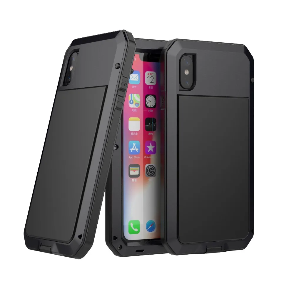 Чехол для iPhone 11 Pro XR XS Max X SE 2 алюминиевый металлический чехол 8 7 Plus