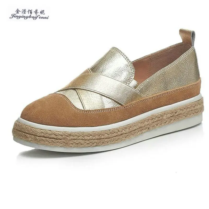 Новинка 2020 года Женские лоферы без застежки Обувь из натуральной кожи на плоской