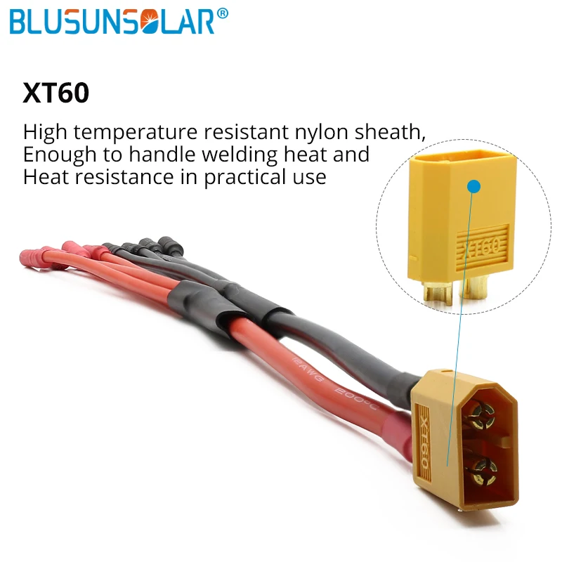 

50pcs/lot XT60 Female Connector to 4 OR 6* 3.5mm Banana Female Parallel Charger Cable Extension Y Splitter DZ0132