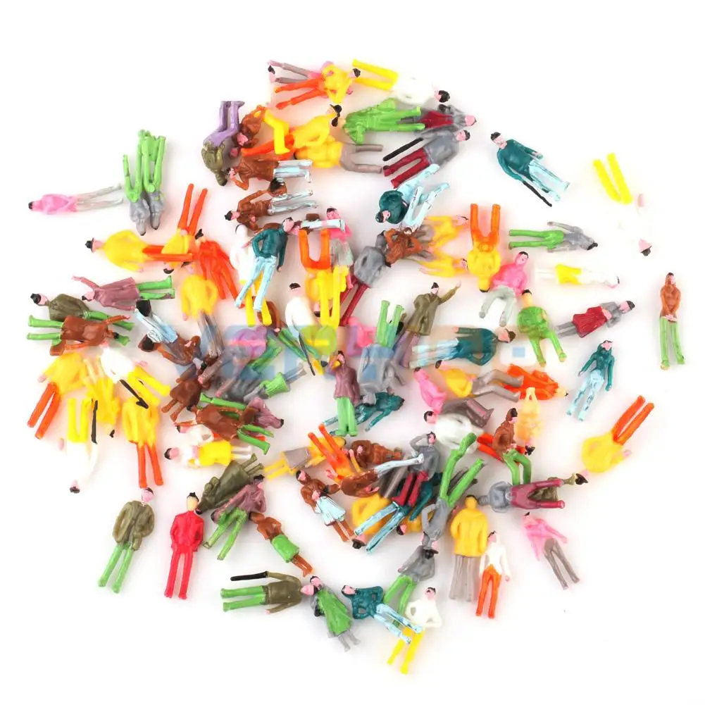 Новинка 100 шт Масштаб 1:75 Модель Железнодорожный расписанный поезд уличные