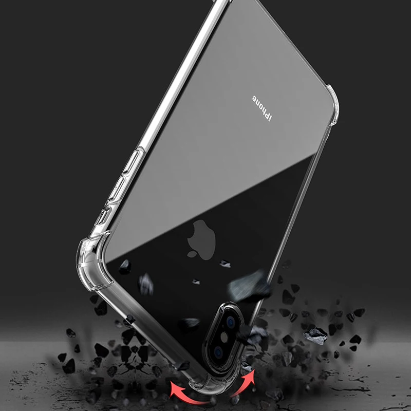 Модный противоударный бампер прозрачный силиконовый чехол для телефона iPhone 11 Pro