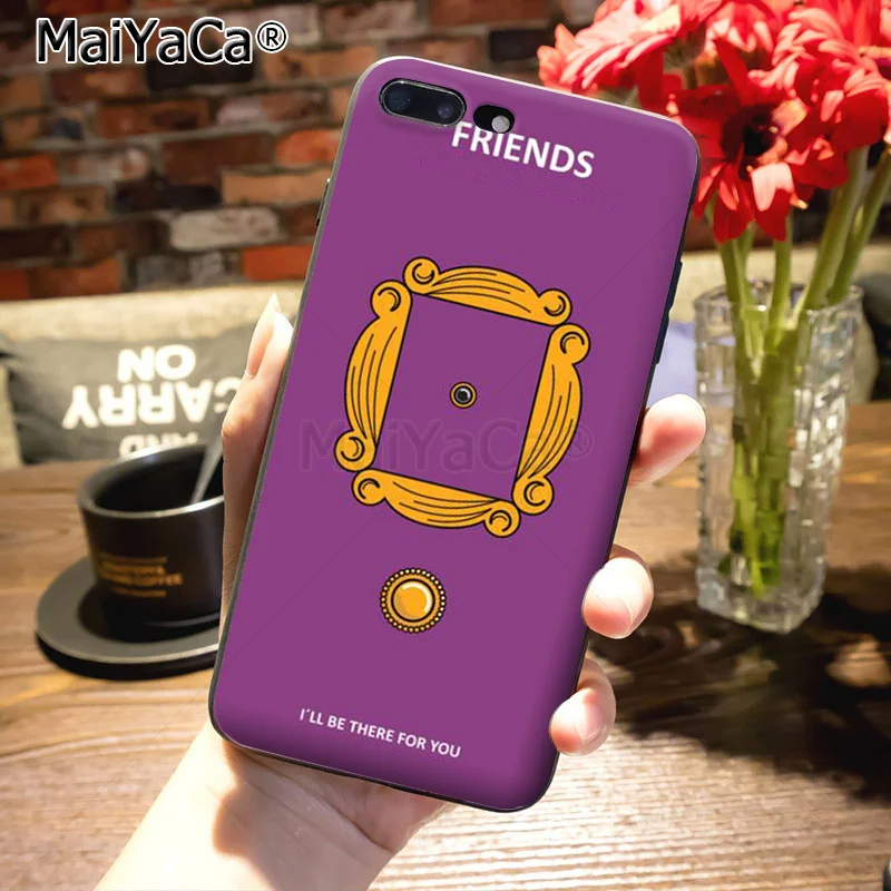 MaiYaCa friends tv силиконовый мягкий чехол для телефона для iPhone 8 7 6S Plus X XS MAX XR 5S SE 11pro чехол серия friends фиолетовая дверь