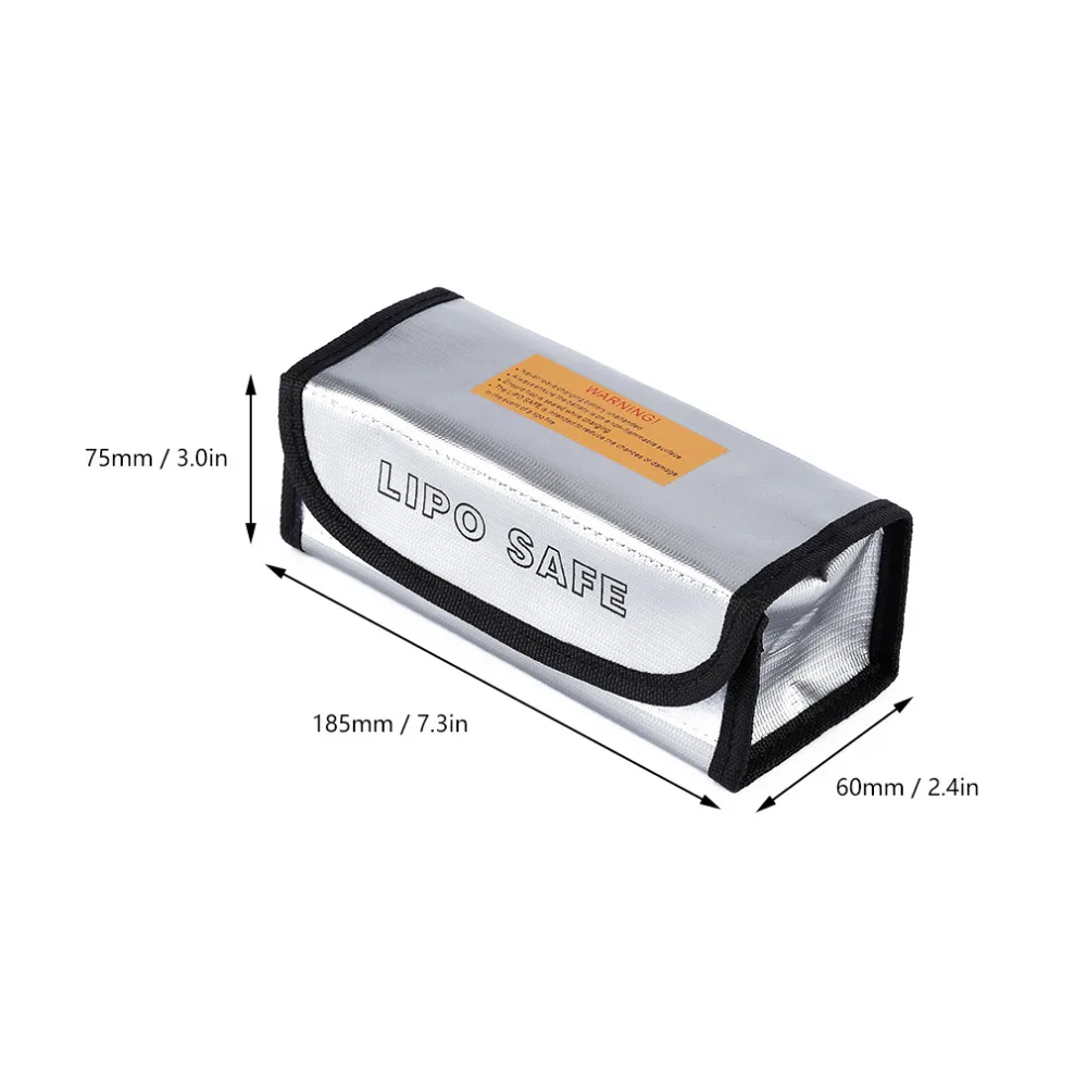 RC вертолеты зарядка мешок Lipo защитный серебро 185*75*60 мм 1 шт. LiPo батарея