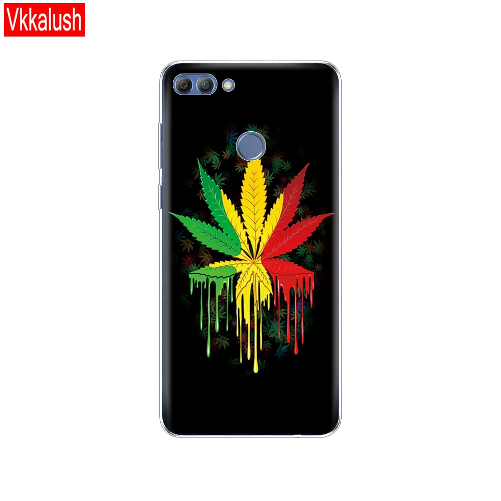 Чехол для телефона huawei P Smart Enjoy 7 S, Мягкий ТПУ силиконовый чехол на заднюю панель 360, полностью защитный прозрачный чехол с принтом - Цвет: 80087