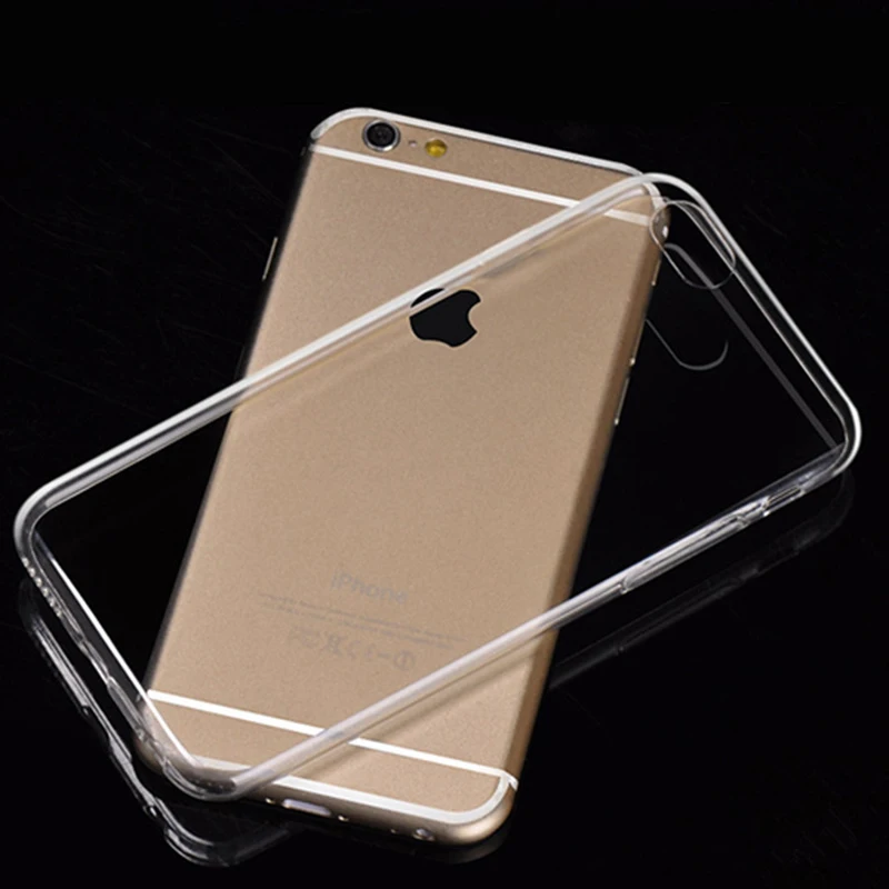 NPHACC Transparent Clear Soft Silicon Gel TPU Case Silicone Cover For Apple iPhone 6 6s 6Plus plus Ultra Thin 0.5mm case capa |