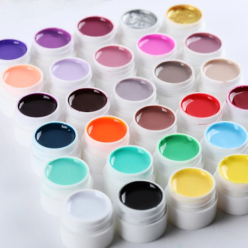 30 цветов s лак для ногтей акриловый цветной СВЕТОДИОДНЫЙ УФ Гель Сделай Сам