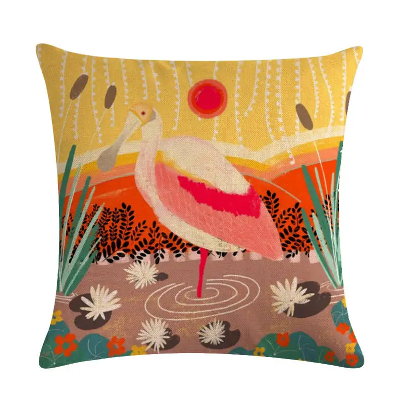 Желтая наволочка Мандала Геометрическая пицца пчела Живая Любовь Смех для стула