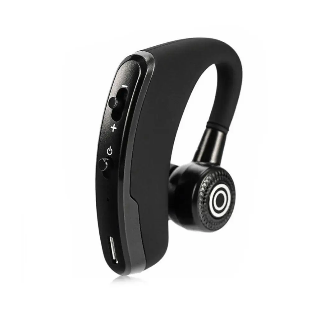 Черный Bluetooth наушники с шумоподавлением, Бизнес Беспроводная bluetooth-гарнитура с микрофоном для водителей, спорта, громкой связи, беспроводная - Цвет: Черный