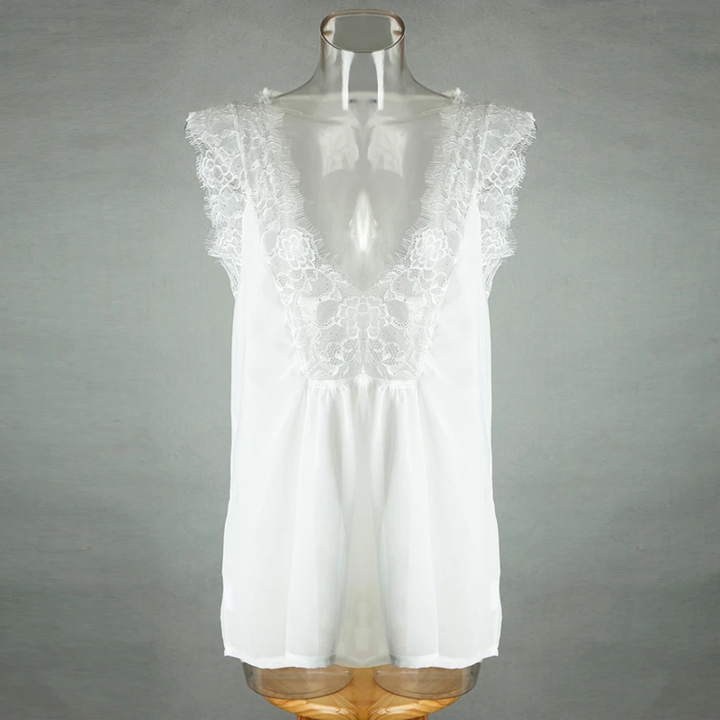 Женский шифоновый топ на бретелях новинка 2018 Модный облегающий жилет без рукавов