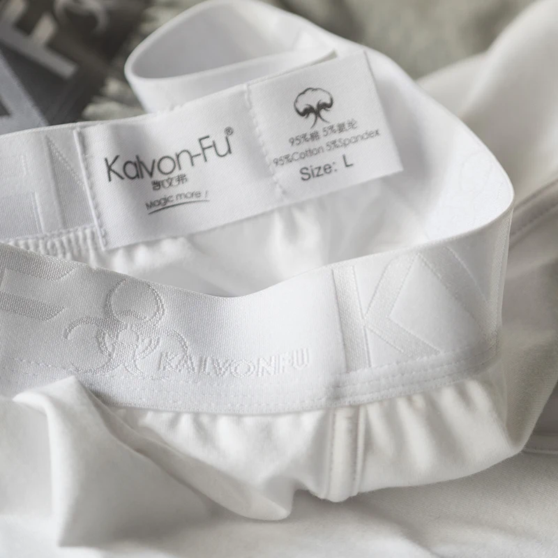 Мужские хлопковые трусы боксеры KalvonFu удобное дышащее Мужское нижнее белье