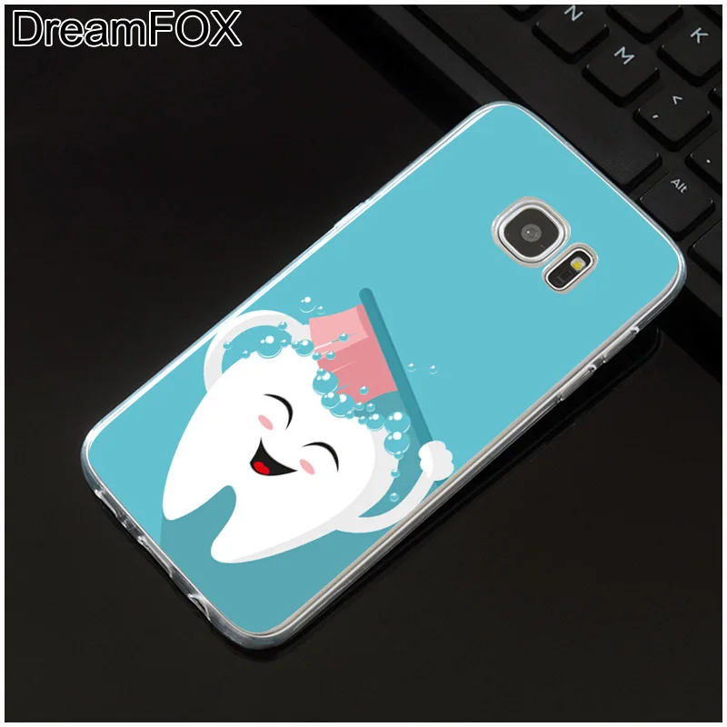 DREAMFOX M210 стоматологический Мягкий ТПУ силиконовый чехол для Samsung Galaxy S5 S6 S7 S8 S9 S10 5G