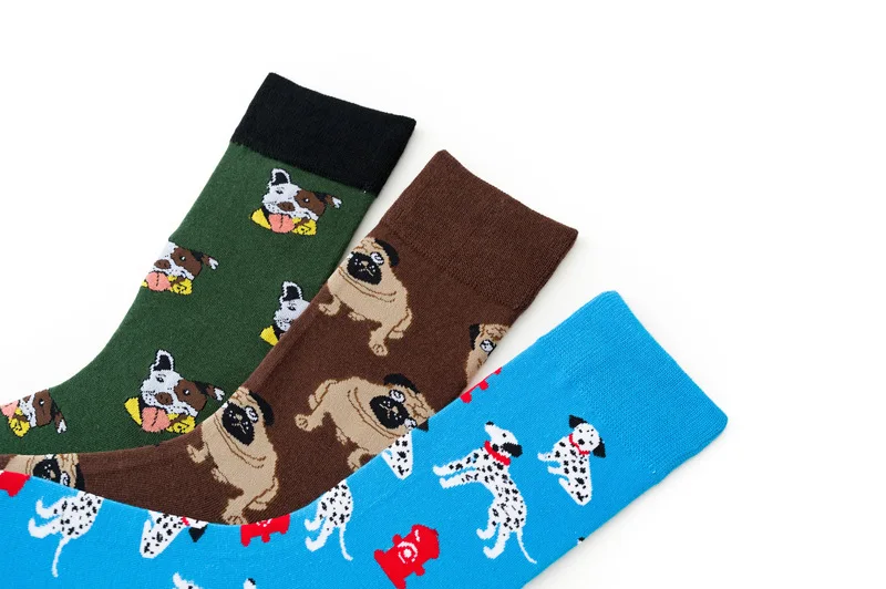 Funky Dog,Pet,Pug,Shiba Inu,Beagle,Buldog Socks Novelty Hosiery Women Ladies Socks Men Unisex Winter Cotton Happy Socks Female