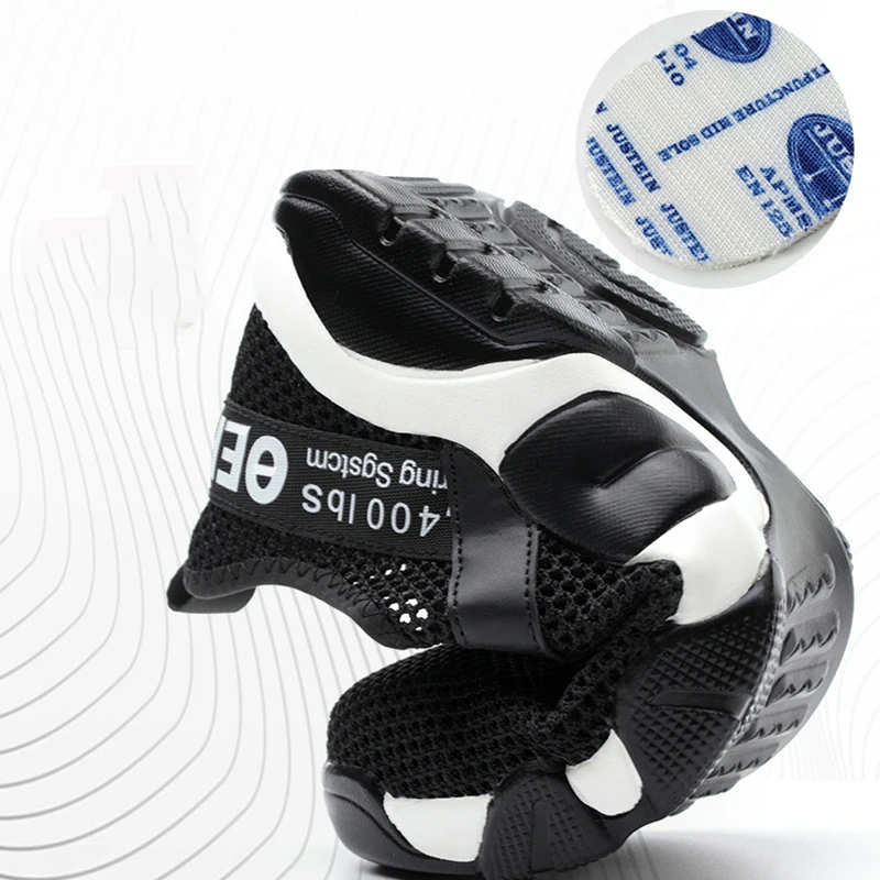 2019 Мужская Безопасная рабочая обувь со стальным носком легкая дышащая