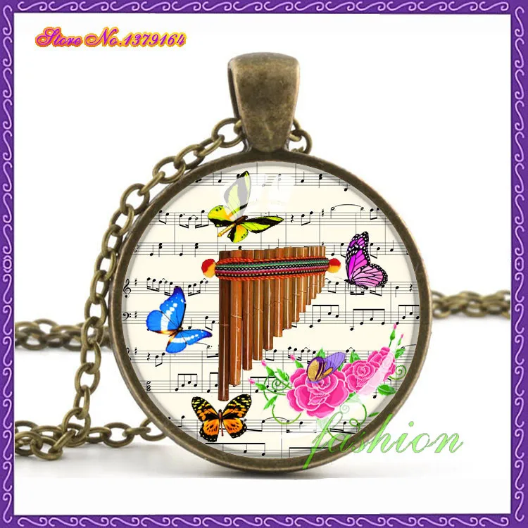 Guitar necklace vintage guitar jewelry pendant music notes handmade player gift | Украшения и аксессуары