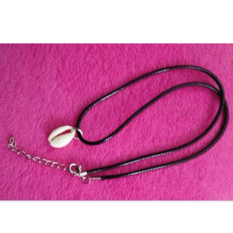 Харадзюку бохо уличный шик простой вид Cowrie Sea Shell колье ожерелье для женщин