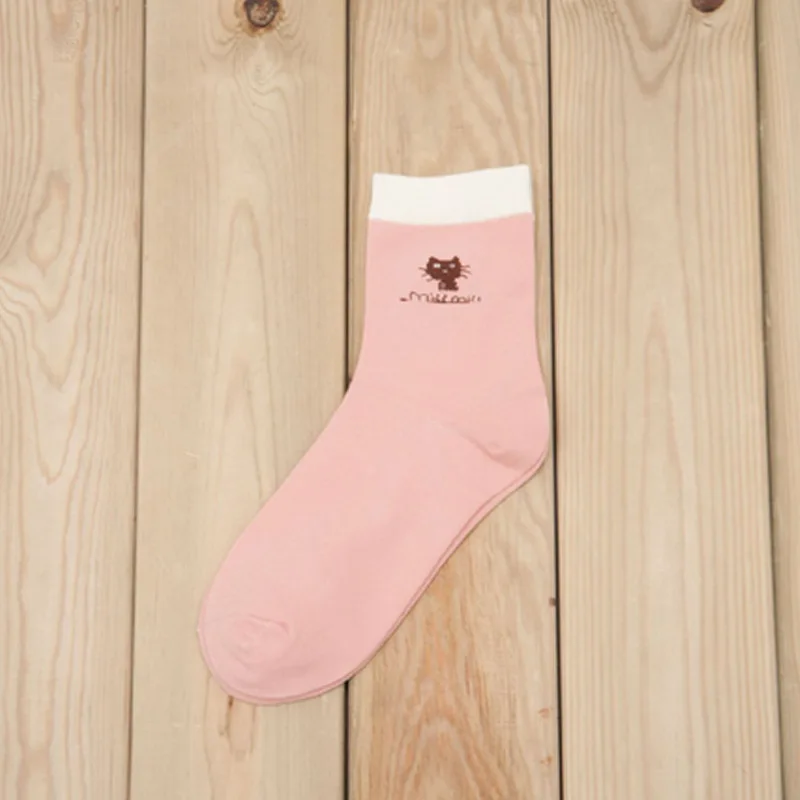 1 пара новинка хит продаж корейские женские хлопковые носки милые модные без