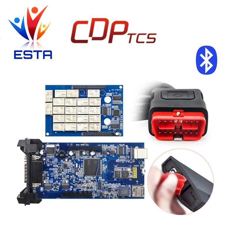 Новый VCI CDP TCS Pro ПЛЮС Bluetooth 2014. r2/2015.03 с Keygen OBD2 сканер автомобили Грузовики