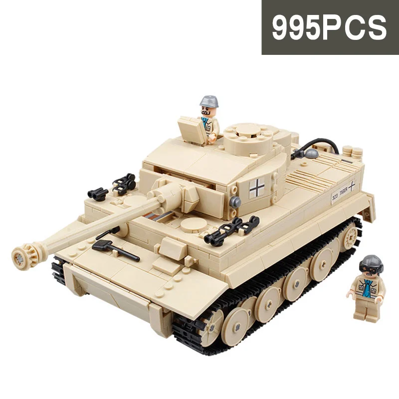 Детские обучающие игрушки 995 шт. наборы строительных блоков LegoINGs военный WW2
