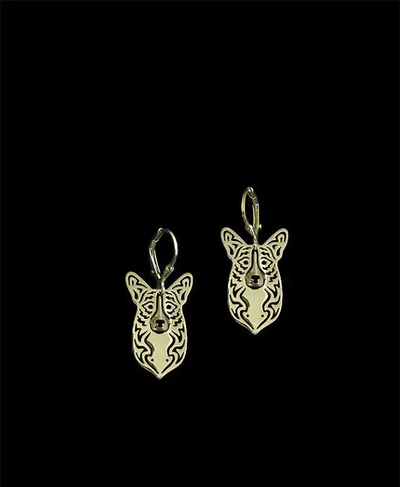 

Unique Handmade Hiphop Style Cardigan Welsh Corgi Earrings Girl Gift Jewelry Drop Earrings--12paris/lot