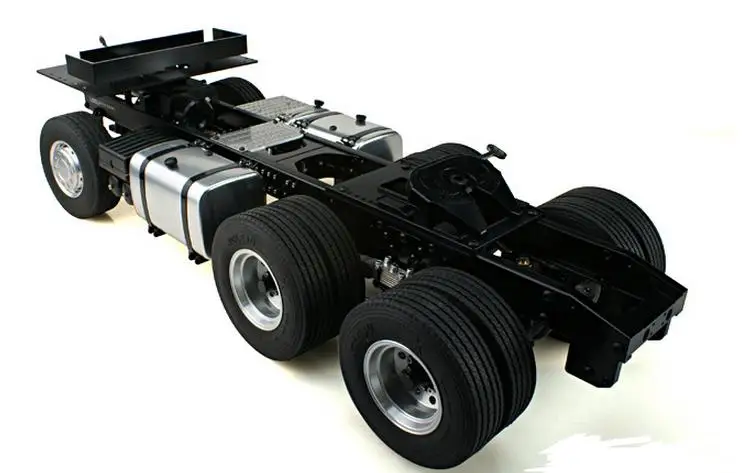 1/14 Масштаб RC самосвал 6X4 конвертировать 6X6 Шасси Рама ось (2) для тамии полуприцеп