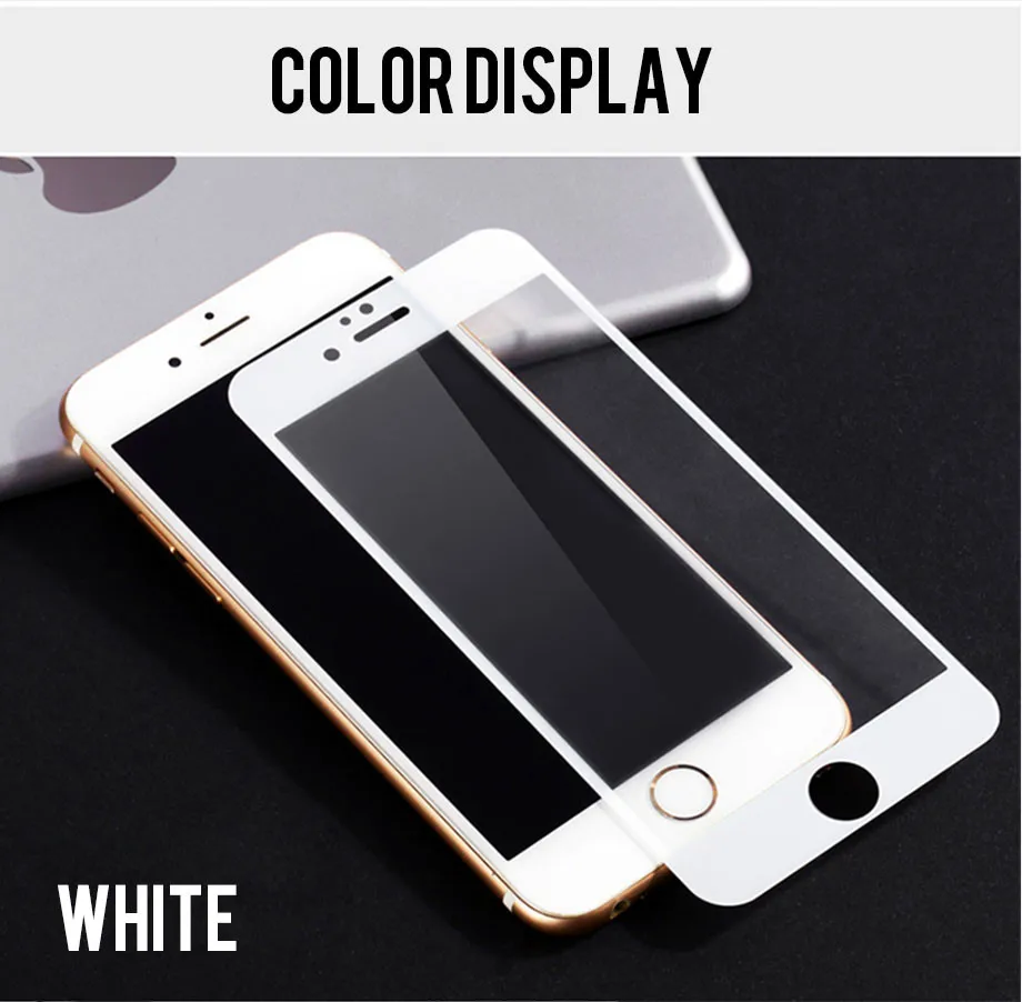 9D защита на весь экран с закругленными краями для iPhone 6S 7 8 6 X XS закаленное стекло для iPhone X 6S 7 8 6 Plus Защитная стеклянная пленка