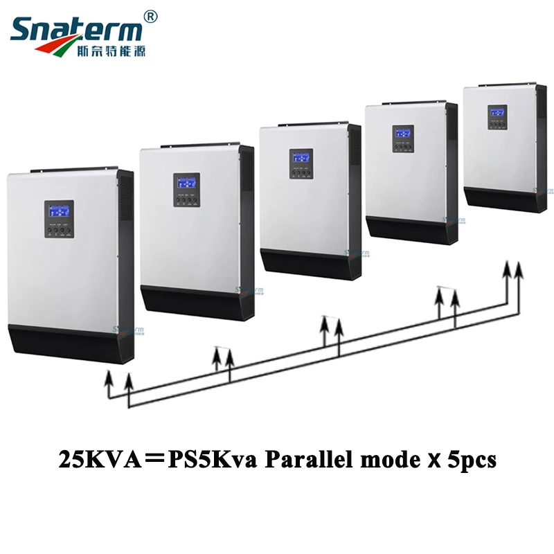 Гибридный солнечный инвертор преобразователь немодулированного тока на 25 кВА 20