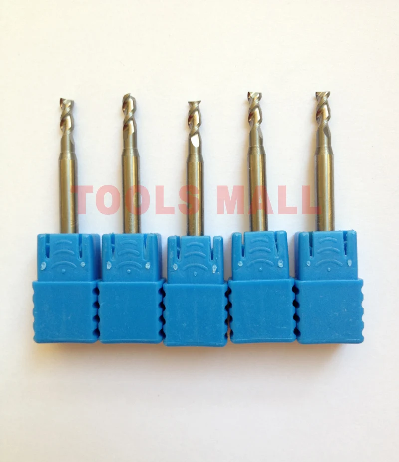 Бесплатная доставка - 5 шт. фрез из алюминия 3 мм с 2 лезвиями HRC50, спиральный угол 45 градусов, инструменты для фрезерования CNC, карбидные фрезы роутерные биты.