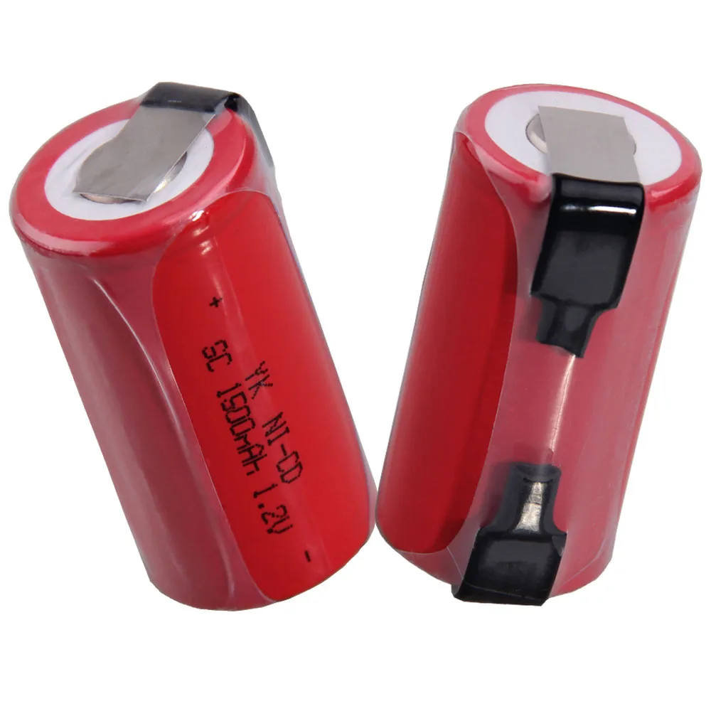 Самая низкая цена 2 шт аккумулятор SC 1 v батареи перезаряжаемые 1500 mAh nicd Батарея для