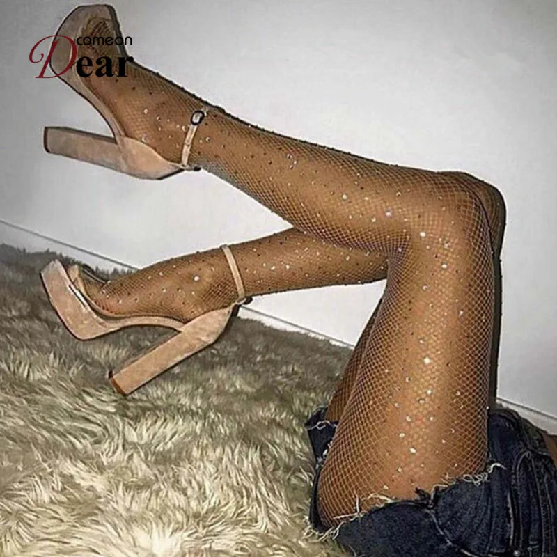 Comeondear/Новые прозрачные сетчатые летние колготки чулки женские ажурные Fantaisie Femme