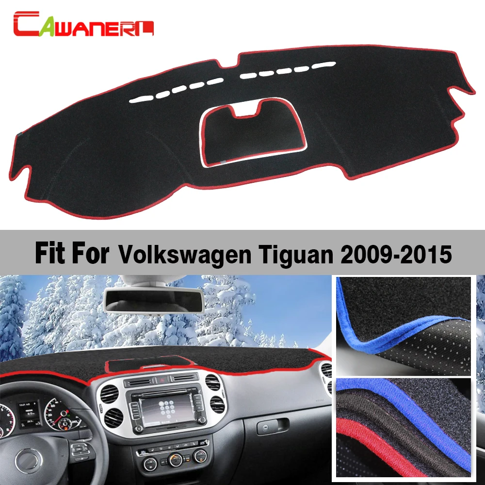 

Car Interior Dashboard Mat Carpet Instrument Platform Avoid Light Pad Desk Cover Anti Slip For Volkswagen Tiguan 2009-2015