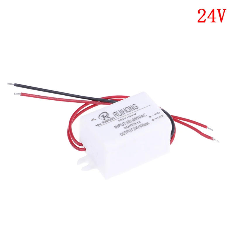 24V AC-DC модуль питания AC110V 220V 230V к DC 3,3 V 5V 12V Мини понижающий преобразователь - Цвет: 24V