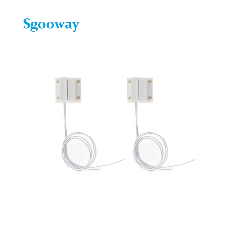 B 2PAIR Sgooway нормально закрытый Проводной магнитный датчик двери для домашней сигнализации - Цвет: B 2PAIR