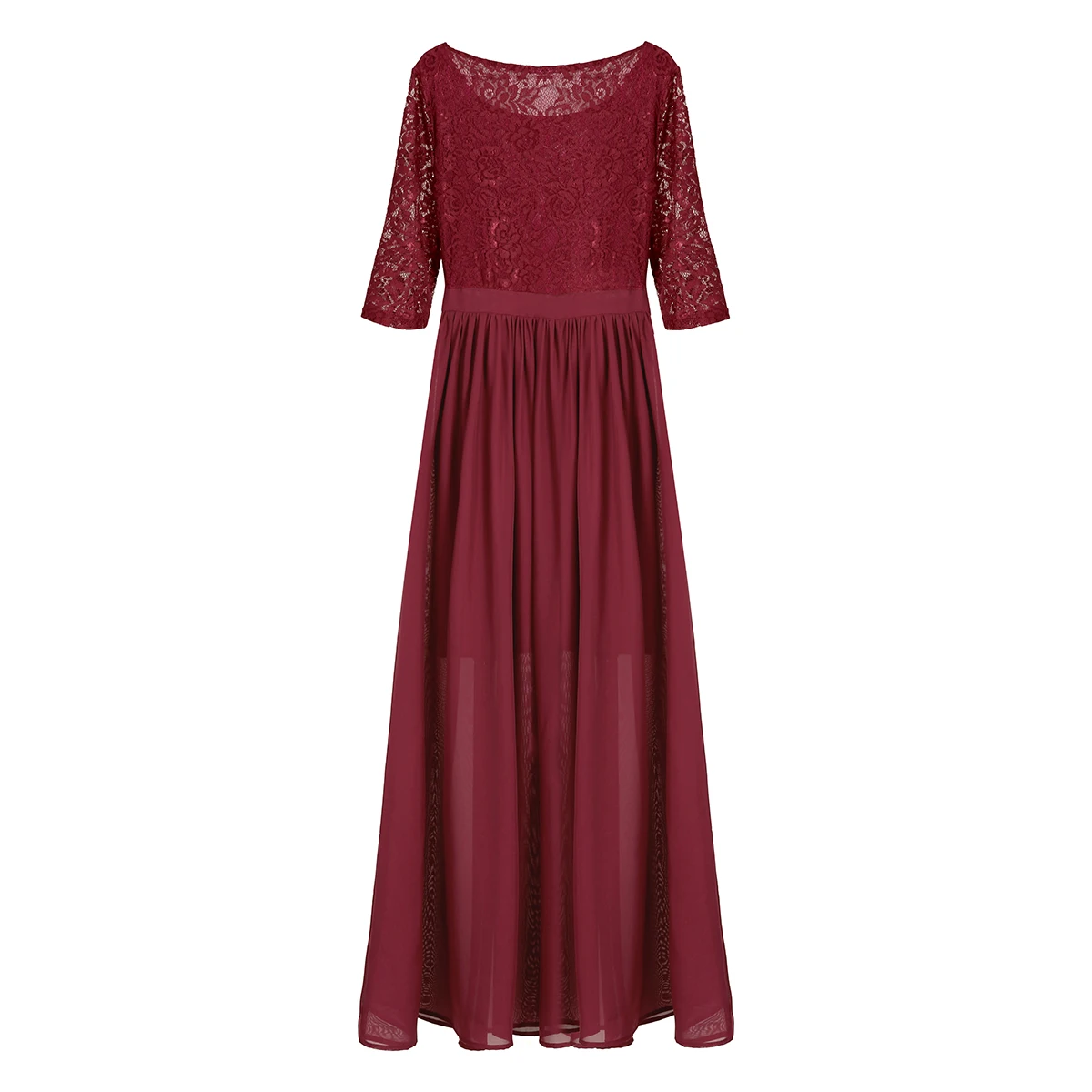 Женское шифоновое платье с коротким рукавом TiaoBug длинное кружевное цветочной