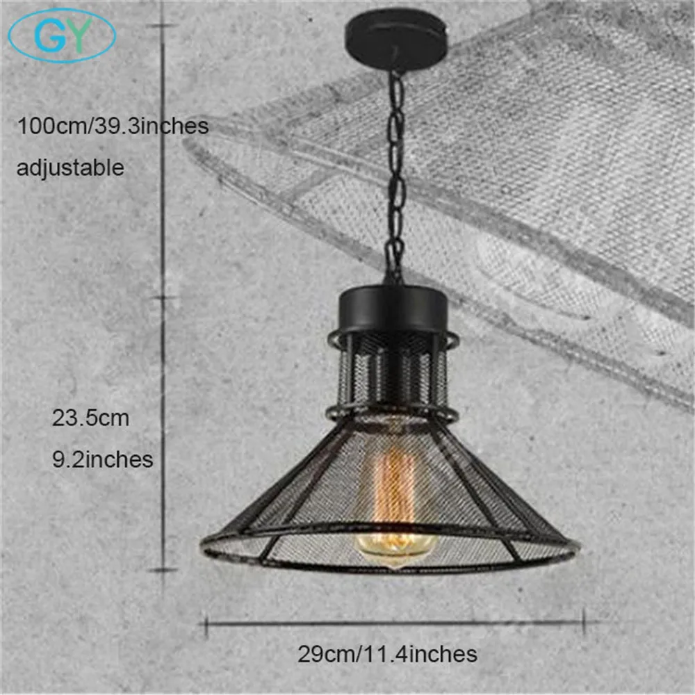 Женская винтажная Подвесная лампа в скандинавском стиле|hanging lamp|nordic blackpendant lights |