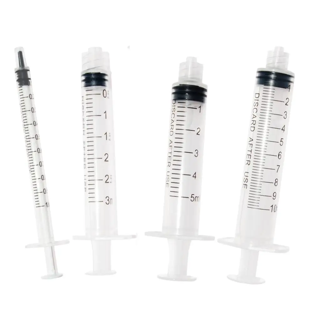 Plastic syringe size 1ml,2.5ml(3ml),5ml,10ml 20ml 30ml 60ml syringe without needles use for industrial injection , Non-sterile